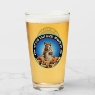 Greif nicht meine Nüsse - lustiges Eichhörnchen Glas