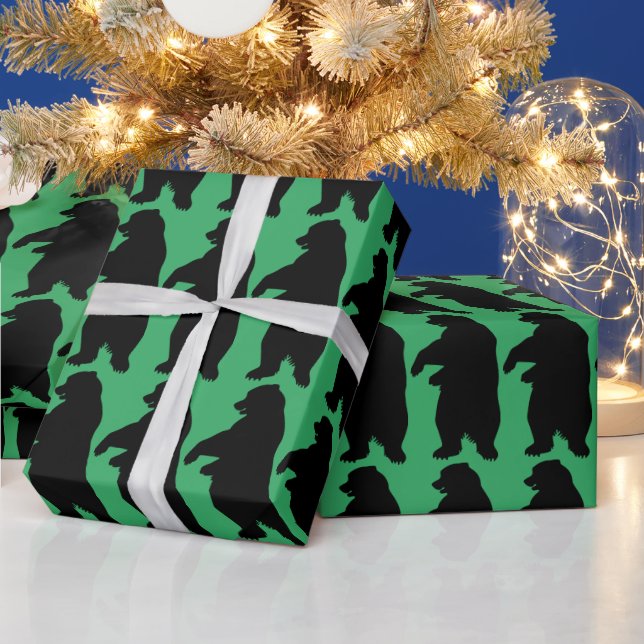 GREIFENDES BÄRCHENPAPIER GESCHENKPAPIER (Feiertage)
