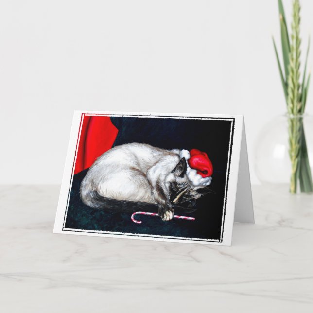 Greifer Schlafenssankt Feiertagskarte (Vorderseite)