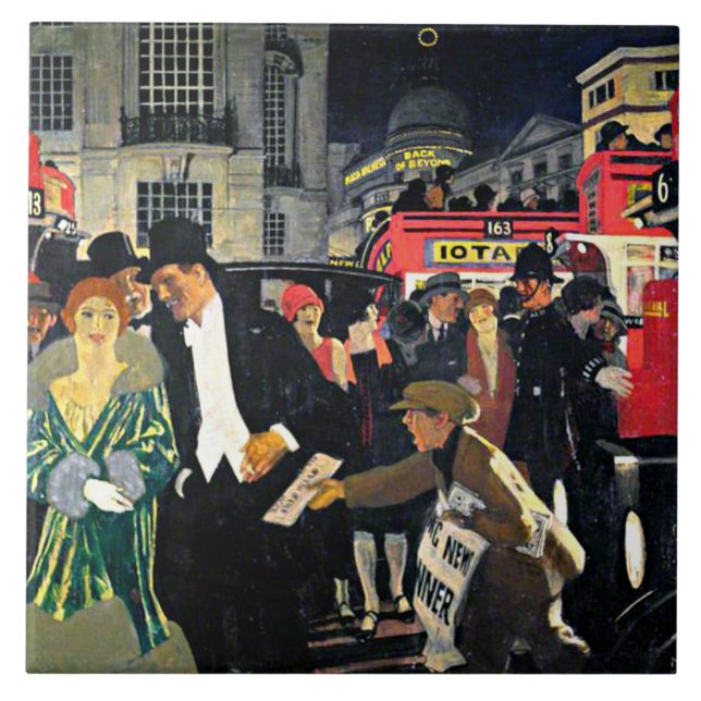 Greiffenhagen - London: Piccadilly, Fliese (Vorderseite)