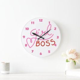 Greifmädchenboss Rosa Große Uhr