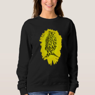 Greifvogel aus grauem Eichenholz Tierfarbige Vögel Sweatshirt