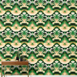 Greige clamshell tapete