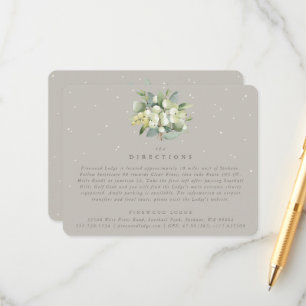 Greige Snowberry+Eucalyptus Bouquet Richtung Begleitkarte