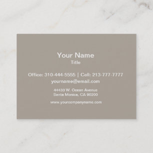 Greige Solid Color Anpassen Visitenkarte