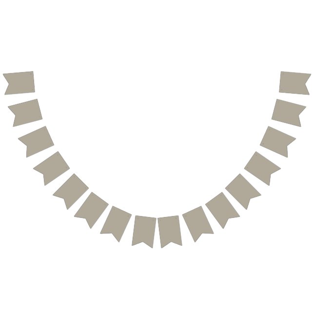 Greige Wimpelkette (Alle)