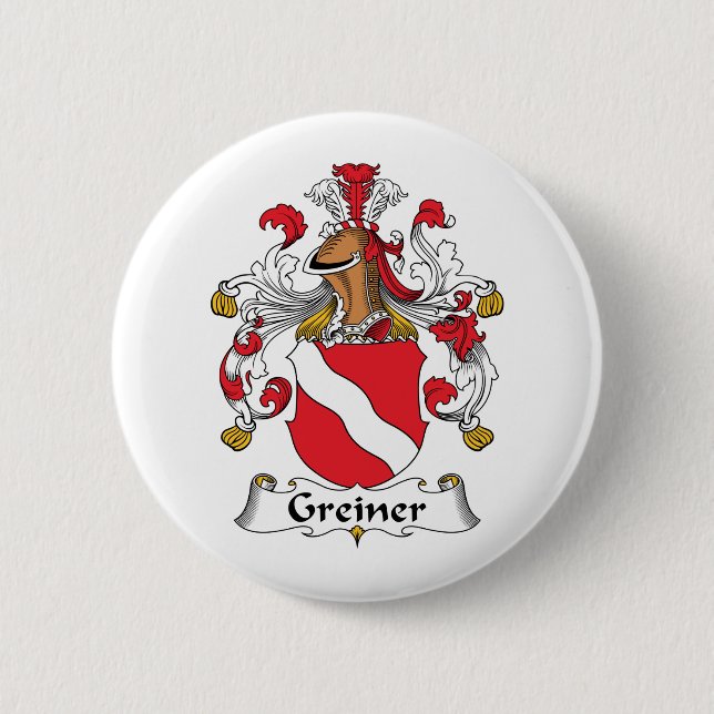 Greiner Familienwappen Button (Vorderseite)