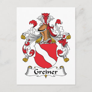 Greiner Familienwappen Postkarte