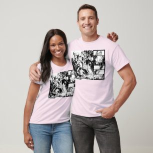 Grelle und grüne Laternen-Platte 2 T-Shirt
