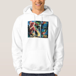 Grelle und grüne Laternen-Platte Hoodie