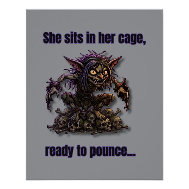 Gremlin Bereit zum Angriff Poster (Vorderseite)
