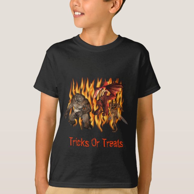 Gremlin Demon Monster Halloween T - Shirt (Vorderseite)