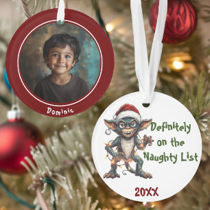 Gremlin Santa Negotiations Ornament