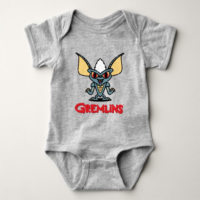 Gremlins | Niedliches Comic Streifen Baby Strampler (Vorderseite)