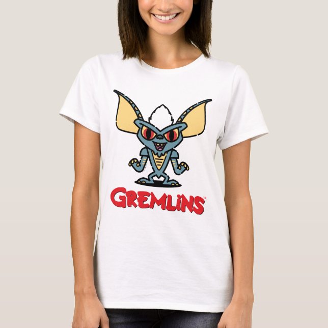Gremlins | Niedliches Comic Streifen T-Shirt (Vorderseite)