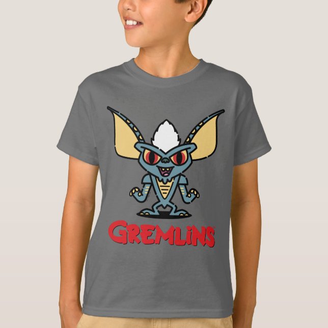 Gremlins | Niedliches Comic Streifen T-Shirt (Vorderseite)