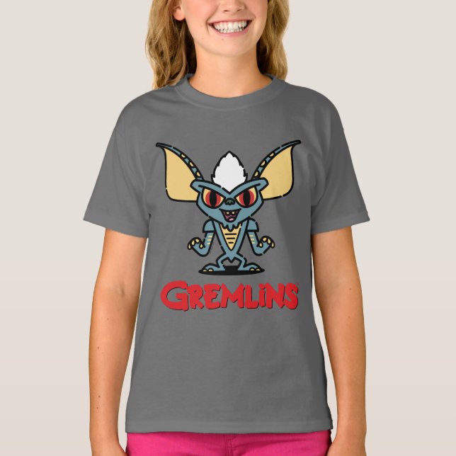 Gremlins | Niedliches Comic Streifen T-Shirt (Vorderseite)