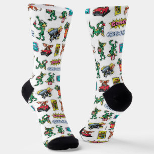 Gremlins™ Sticker-Spaß-Muster Socken