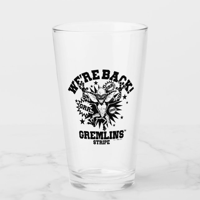 Gremlins | Streifen Wir sind zurück Glas (Vorderseite)
