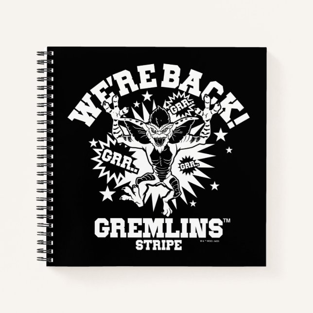 Gremlins | Streifen Wir sind zurück Notizbuch (Vorderseite)