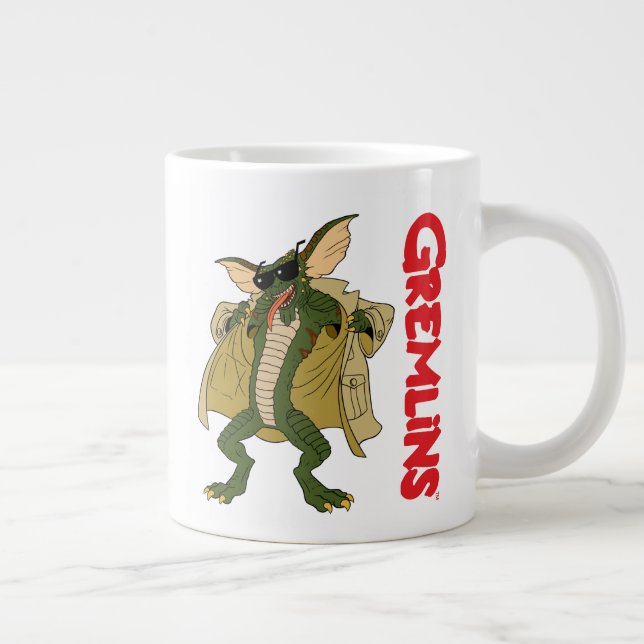 Gremlins | Strip Trench Coat Flash Jumbo-Tasse (Rechts)