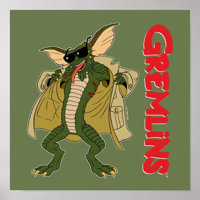 Gremlins | Strip Trench Coat Flash Poster (Vorne)