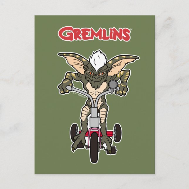 Gremlins | Stripe Riding Tricycle Postkarte (Vorderseite)