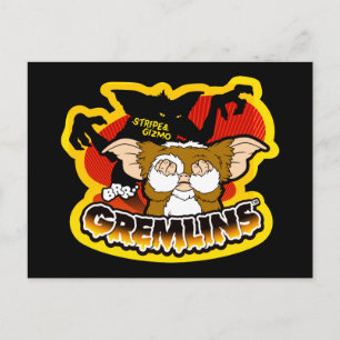 Gremlins   Stripe Scaring Gizmo Postkarte
