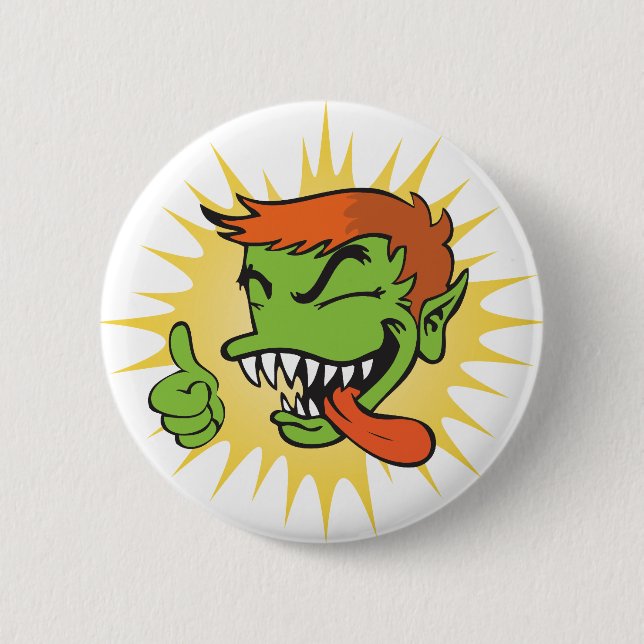 Gremmie Knopf - Weiß Button (Vorderseite)