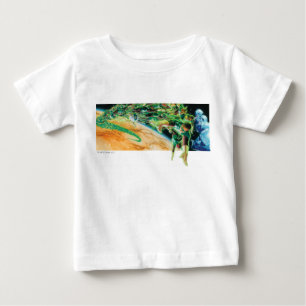 Gren Laternen, die in Raum fliegen Baby T-shirt