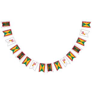 Grenada 2024 GRENADIAN 50. Unabhängigkeit Wimpelkette