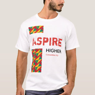 Grenada ASPIRE HIGHER Christliche Schrift T-Shirt