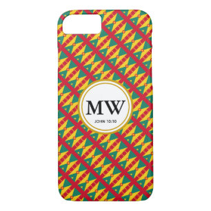 GRENADA CARRIACOU Christliches Monogramm Lebensdau Case-Mate iPhone Hülle