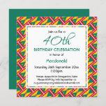 GRENADA CARRIACOU FLAG Custom Birthday Celebration Einladung<br><div class="desc">Stilvolle patriotische individualisierbare BIRTHDAY Einladung, die die Fahne von GRENADA & CARRIACOU auf der Vorderseite und schlichten GRÜNEN Hintergrund auf der Rückseite zeigt. Der gesamte Text ist anpassbar, sodass Sie Ihre eigenen Details hinzufügen können, z. Geburtstag der Hochzeit, Geburtstag des Meilensteins, Jahrestag der Organisation usw. Auf der Rückseite befindet sich...</div>