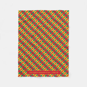 GRENADA CARRIACOU FLAG mit anpassbarer Schrift Fleecedecke