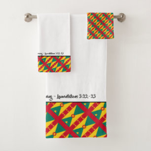 GRENADA CARRIACOU Gottes Barmherzigkeit Christlich Badhandtuch Set