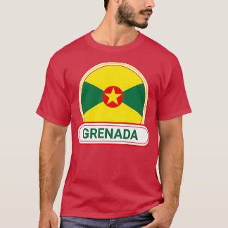 Grenada Country Abzeichen Grenada Fahne T-Shirt