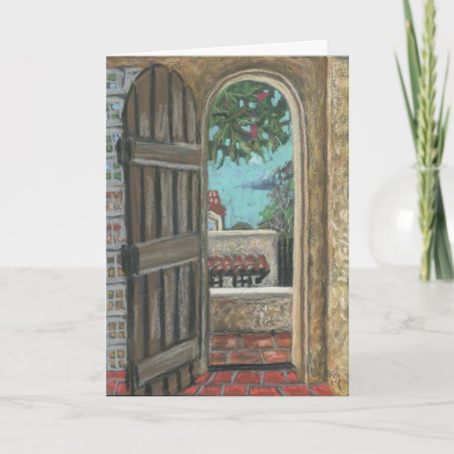 Grenada Doorway Holiday Card Karte (Vorderseite)