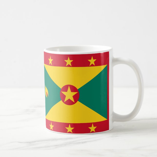 Grenada Flag Keramik Kaffee Tasse (Rechts)