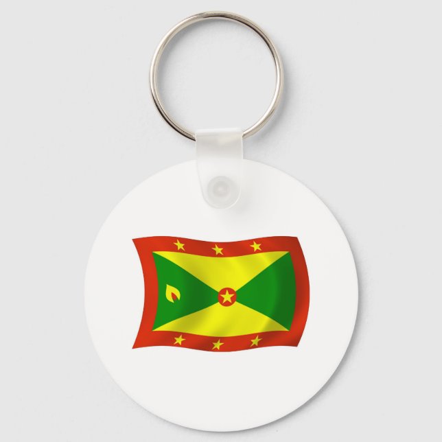 Grenada Flag Schlüsselanhänger (Vorderseite)