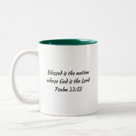 GRENADA FLAG Scripture Customized Patriotic Zweifarbige Tasse