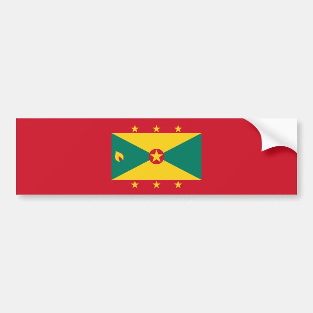 Grenada-Flagge Autoaufkleber (Vorne)