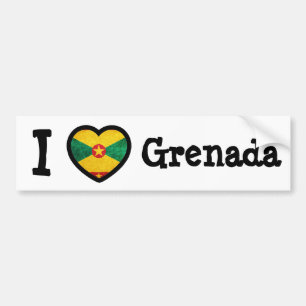 Grenada-Flagge Autoaufkleber