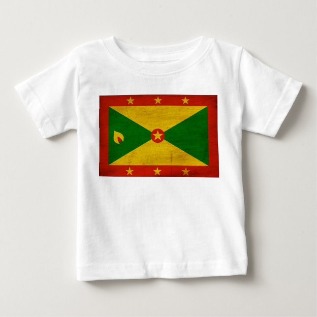 Grenada-Flagge Baby T-shirt (Vorderseite)