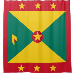 Grenada-Flagge Duschvorhang