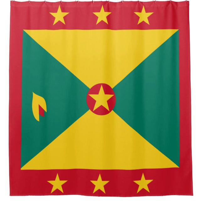 Grenada-Flagge Duschvorhang (Vorderseite)