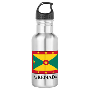 Grenada-Flagge Edelstahlflasche