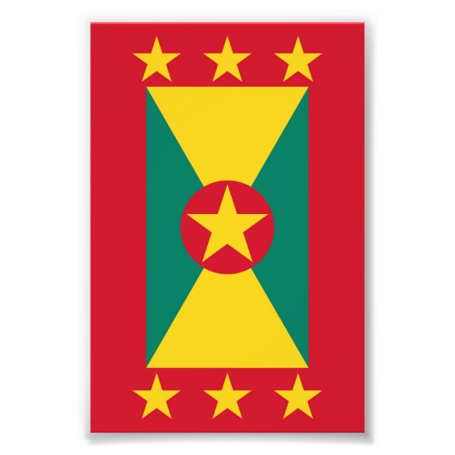 Grenada-Flagge Fotodruck (Vorne)