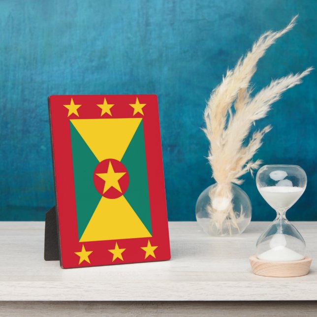 Grenada-Flagge Fotoplatte (Seite)