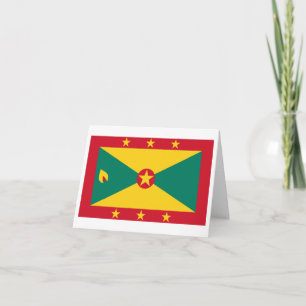 Grenada-Flagge Karte
